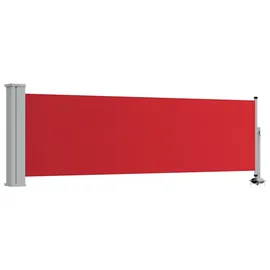vidaXL Seitenmarkise 80 x 300 cm Rot Polyester
