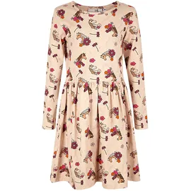 happy girls Sommerkleid HAPPY GIRLS "dress", Mädchen, Gr. 86, EURO-Größen, beige, Stoff, 100% Baumwolle, normal, Kleider Sommerkleid