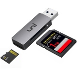 uni USB 3.0 SD/Micro SD Kartenleser, USB SD/TF-Speicherkartenleser, Externe Kartenlesegeräte, für SD, SDXC, SDHC, MMC, RS-MMC, Micro SDXC, Micro SD, Micro SDHC-Karte usw.