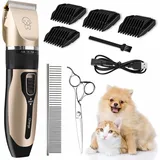 Leiser Hundeschermaschine, Katzenschere, Hundeschermaschine Für Langes, Dickes Fell, Tierhaarschneidemaschine, Kabellose, Wiederaufladbare, Professionelle Schermaschine Für Hunde, Katzen Und Kaninchen