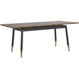 Beliani Esstisch California Dunkelbraun, 160/200 cm 90 cm