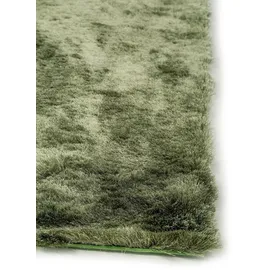 benuta Nest Hochflorteppich Grün, Textil, Beton Optik, Rechteckig, 140x200 cm wasserabweisend, Teppiche - Böden, Teppiche, Hochflorteppiche - Shaggys