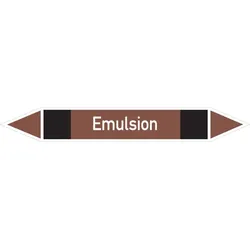 Rohrleitungskennzeichen Emulsion - 187x26 mm Folie selbstklebend