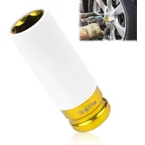 Kraft Schoneinsatz 17mm 19mm Radschrauben Nuss Schoneinsätze 1/2" Alufelgen Schonnüsse für Schlagschrauber und Drehmoment (19mm)