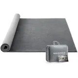SONGMICS HOME Teppich Wohnzimmerteppich, Rutschfester Teppich, für Wohnzimmer, Schlafzimmer, Rechteck, 160 x 230 cm, Dekoration, maschinenwaschbar, Super Soft, modern grau 160 cm x 230 cm