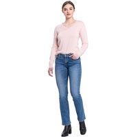 Cross Jeans Bootcut Lauren mit High Waist in Mittelblau-W29 / L30 Blau 29 x 30