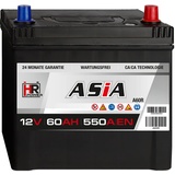 HR HiPower ASIA Autobatterie 12V 60Ah Japan Pluspol Rechts Starterbatterie ersetzt 40Ah 50Ah 65Ah 70Ah