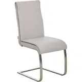 Livetastic Schwingstuhl Echtleder, Beige, Metall, Leder, Echtleder, Büffelleder, Füllung: Polyetherschaumkern, eckig, 46x99x62 cm, Esszimmer, Stühle, Esszimmerstühle, Schwingstühle