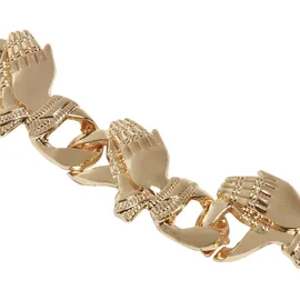 URBAN CLASSICS Pray Armband gold L/XL