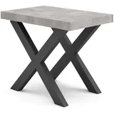 SKRAUT HOME Ausziehtisch 222 x 73 x 90 cm grau
