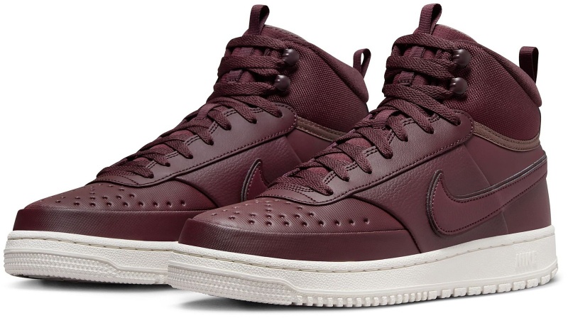 NIKE Court Vision Mid-Top Winterschuhe Herren 600 - burgundy crush/burgundy crush 40.5