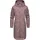 Ragwear Damen, Wasserdichte Übergangsjacke leichte Jacke lang mit Kapuze Belinka Mauve24 Gr. XXL - XXL