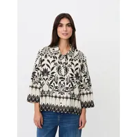 MASAI Bluse MaIsolde schwarz | wollweiß XL