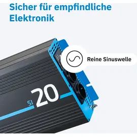 Ective SI204 reiner Sinus Wechselrichter 2000W 24V