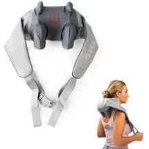 InnovaGoods Wiederaufladbares 6D-Nacken- und Rückenmassagegerät Silax