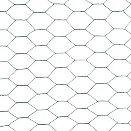 vidaXL Drahtzaun Stahl mit PVC-Beschichtung 25x1,5 m Grün