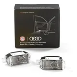 Audi Einstiegs-LED FC Bayern-Logo und Audi Ringe