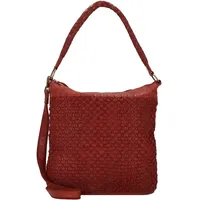GREENLAND Nature Femi & Nine Schultertasche Leder 39 cm rot