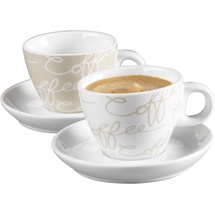 Ritzenhoff & Breker Espressotassen Cornello creme Porzellan, 4-teilig