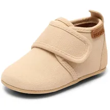 Bisgaard Baby Cotton First Walker Shoe,Creme,21 EU 21 - Beige