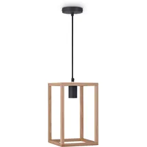 Paco Home BJÖRN 1-flg. E27 60 cm oval schwarz
