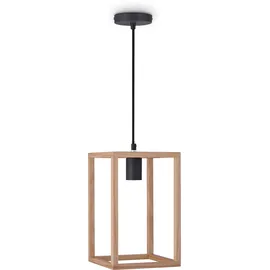 Paco Home BJÖRN 1-flg. E27 60 cm oval schwarz
