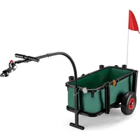 Wiltec Angelwagen mit Tasche, Angel Trolley bis 50kg Bollerwagen