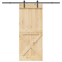 vidaXL Narvik rechts 90 x 210 cm Braun/Schwarz