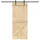 vidaXL Narvik rechts 90 x 210 cm Braun/Schwarz