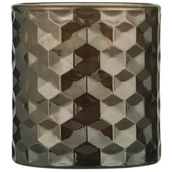 IB Laursen Kerzenhalter für Teelicht farbig Glas, dunkelbraun