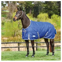Weatherbeeta Pferde-Regendecke Weatherbeeta Comfitec Premier Free II Standard Lite 0g - dark blue/grey/white 135 cm