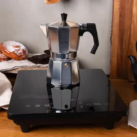 Cecotec Full Crystal Diamond Induktionskochfeld. 2000 W, Leistung und Temperatur - Schwarz