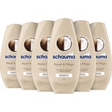 Schauma Spülung Repair & Pflege (250 ml), Haarspülung mit Kokos-Extrakt pflegt trockenes Haar, Reparatur-Spülung für bis zu 3 x bessere Kämmbarkeit, 6x 250 ml