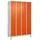 C+P Fächerschrank ""Classic Plus"", 4 Fächer übereinander, Abteilbreite 30 cm, mit Füßen, Reinorange (RAL 2004), 195x120x50 cm/ 16 Fächer