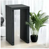 DanDiBo Ambiente Lamellenhocker Metall 65 x 65 x 65 cm Schwarz
