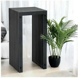 DanDiBo Ambiente Lamellenhocker Metall 65 x 65 x 65 cm Schwarz