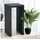DanDiBo Ambiente Lamellenhocker Metall 65 x 65 x 65 cm Schwarz