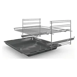 Bosch Einbau-Backofen Edelstahl Teleskopauszug + Flex-Induktionskochfeld 77cm