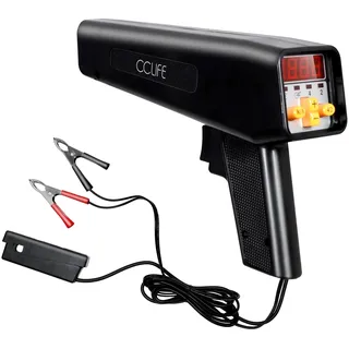CCLIFE Zündlichtpistole Stroboskoplampe Digitalanzeige Zündpistole Blitzpistole Zündung Zündzeitpunktpistole 10-16V, 10 W