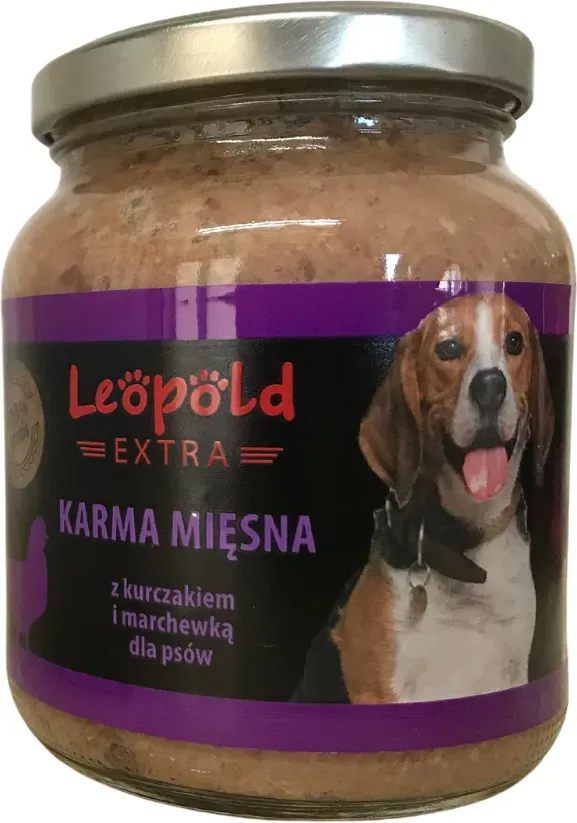 Leopold Huhn und Karotte Fleisch Hundefutter 300g + 10% Gratis (Dose) (Rabatt für Stammkunden 3%)
