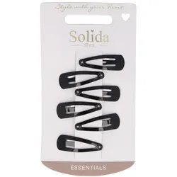 Solida Haarclip schwarz shiny