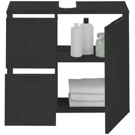 Waschbeckenunterschrank Porto schwarz B/H/T: ca. 70x60x35 cm - Schwarz