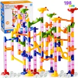 JOYIN Mehrfarbige Murmelbahn Marble Run Set, Bausteine Spielzeug, Mint-Lernspielzeug, Lernbaustein, Konstruktionspielzeug für Kinder