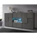 Home Affaire Dama Breite 181 cm grau (anthrazit hochglanz lack)