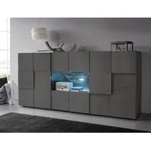 Home Affaire Dama Breite 181 cm grau (anthrazit hochglanz lack)