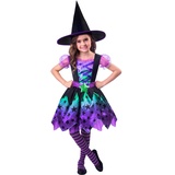 amscan - Kinderkostüm Hexe mit Kleid und Hexenhut, für Halloween, Karneval und Fasching