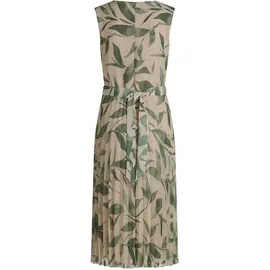 Betty & Co Chiffonkleid Plissee Beige/Grün 46