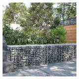 vidaXL Gabione mit Deckel 200 x 50 x 50 cm