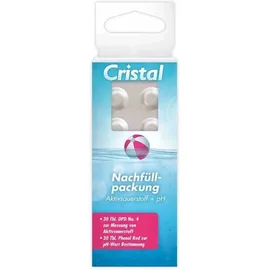 Cristal 287103 Nachfüllpackung Wassertestgerät Sauerstoff/ph