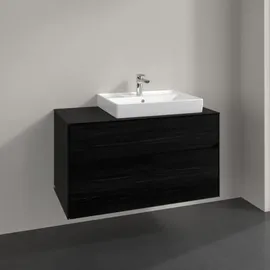 Villeroy & Boch Collaro Waschtischunterschrank C01800AB 100x54,8x50cm, Waschtisch rechts, Black Oak